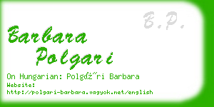 barbara polgari business card